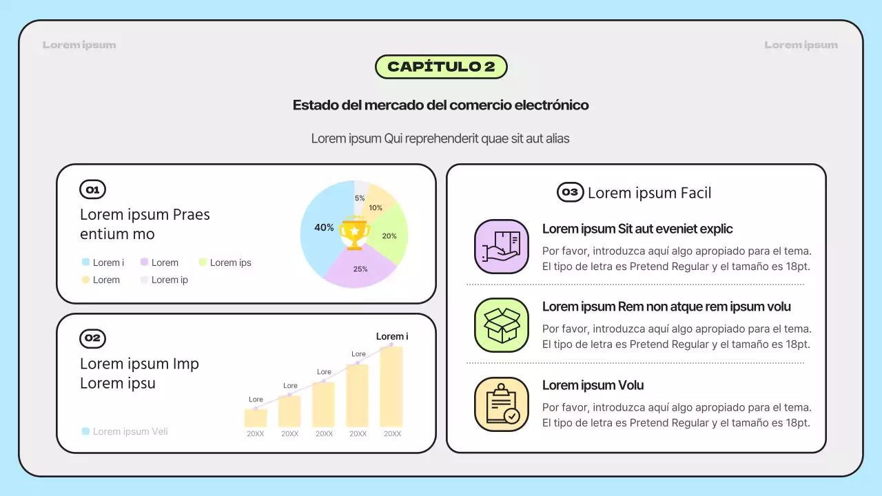 Informes de investigación de mercado sencillos y con los colores del arco iris