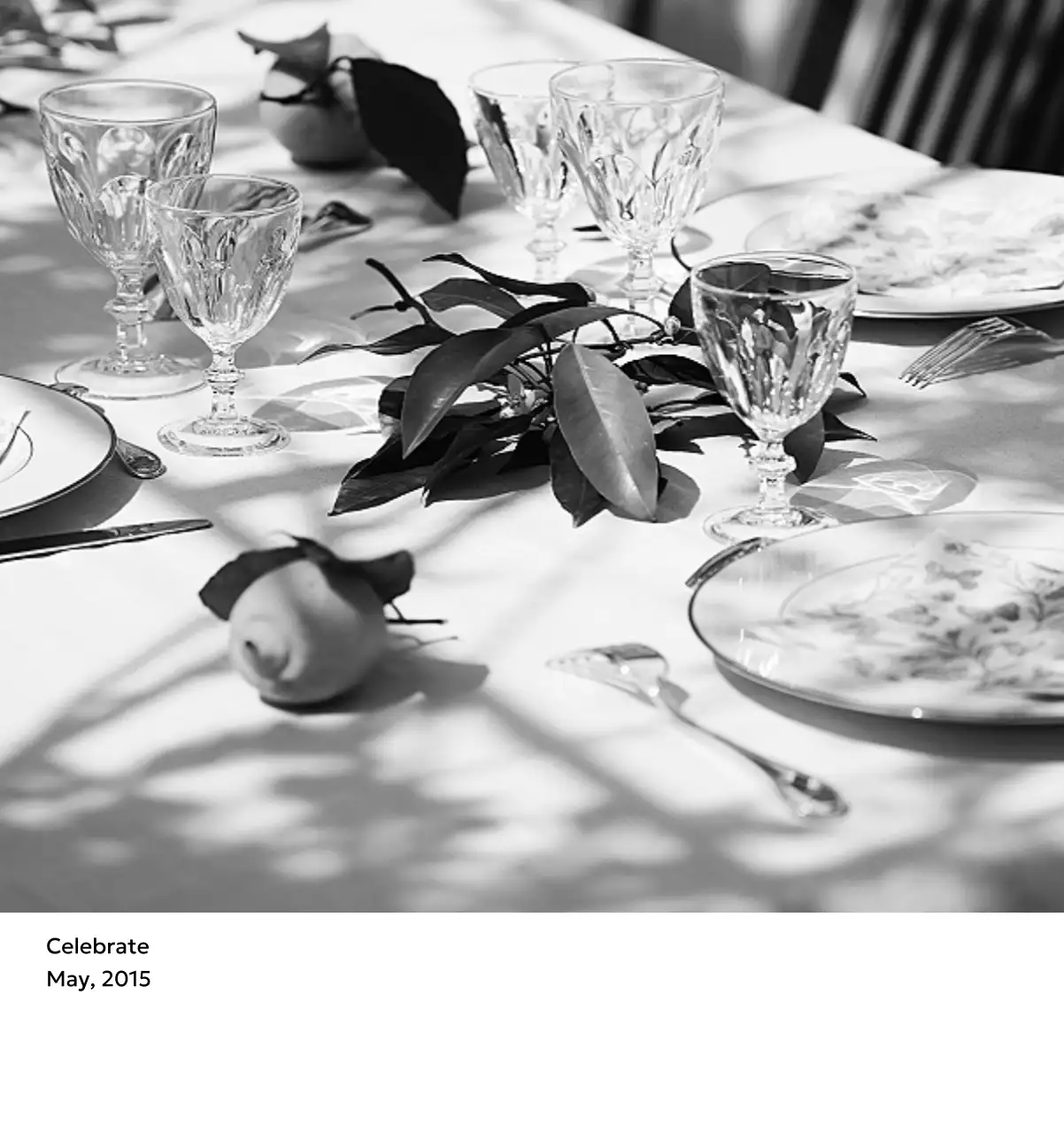 すっきりとした都会的な雰囲気のフォトカレンダー