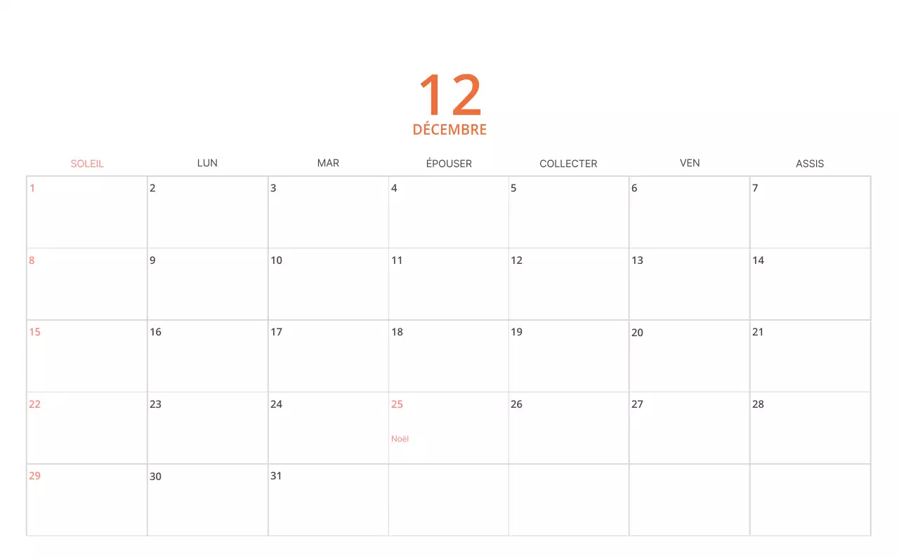 Calendrier de bureau illustré vert sur le thème de la famille