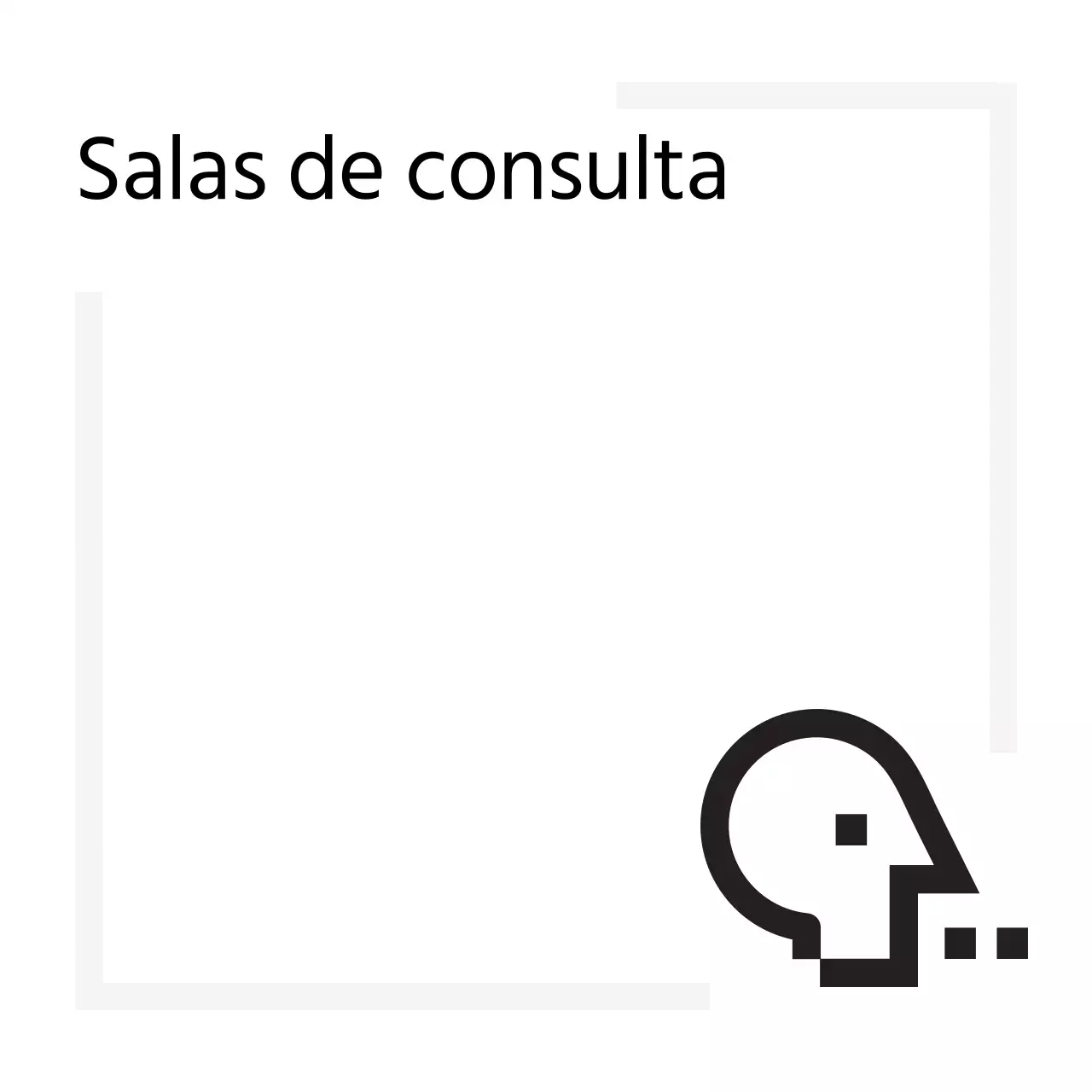 Sinalética simples com ícones de aspeto digital e texto de marcador de posição