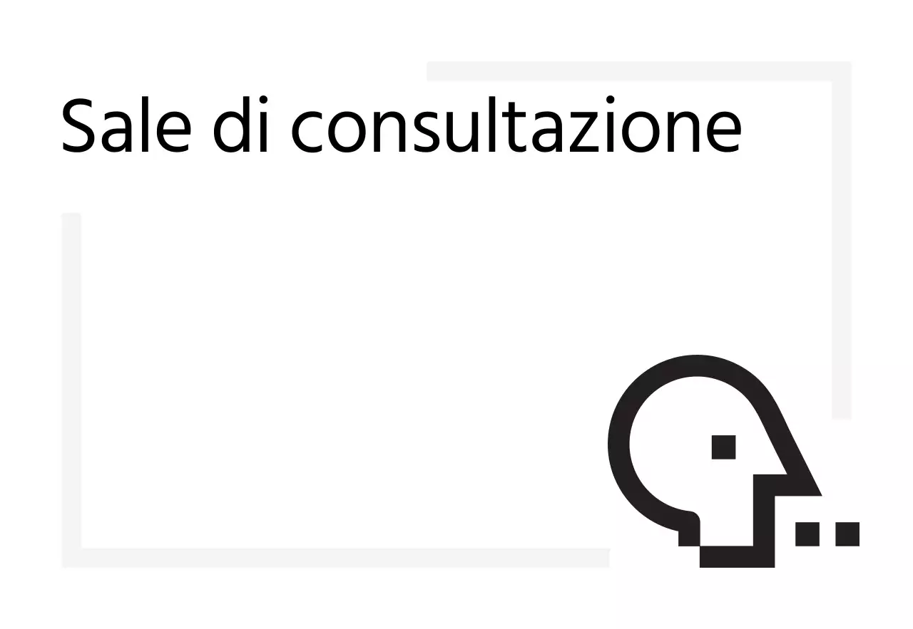 Segnaletica semplice con icone dall'aspetto digitale e testo segnaposto
