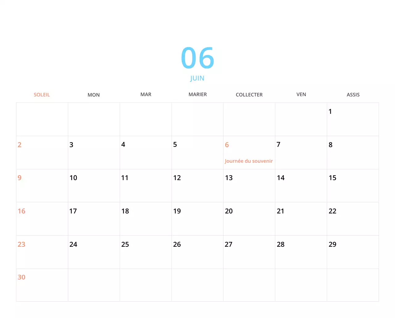 Calendrier de bureau illustré vert sur le thème de la famille