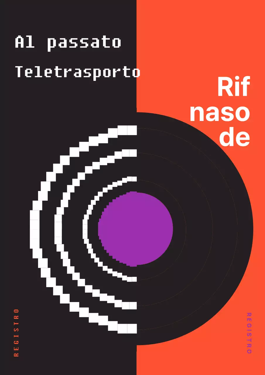 Un evento musicale con dischi retrò e colori vivaci