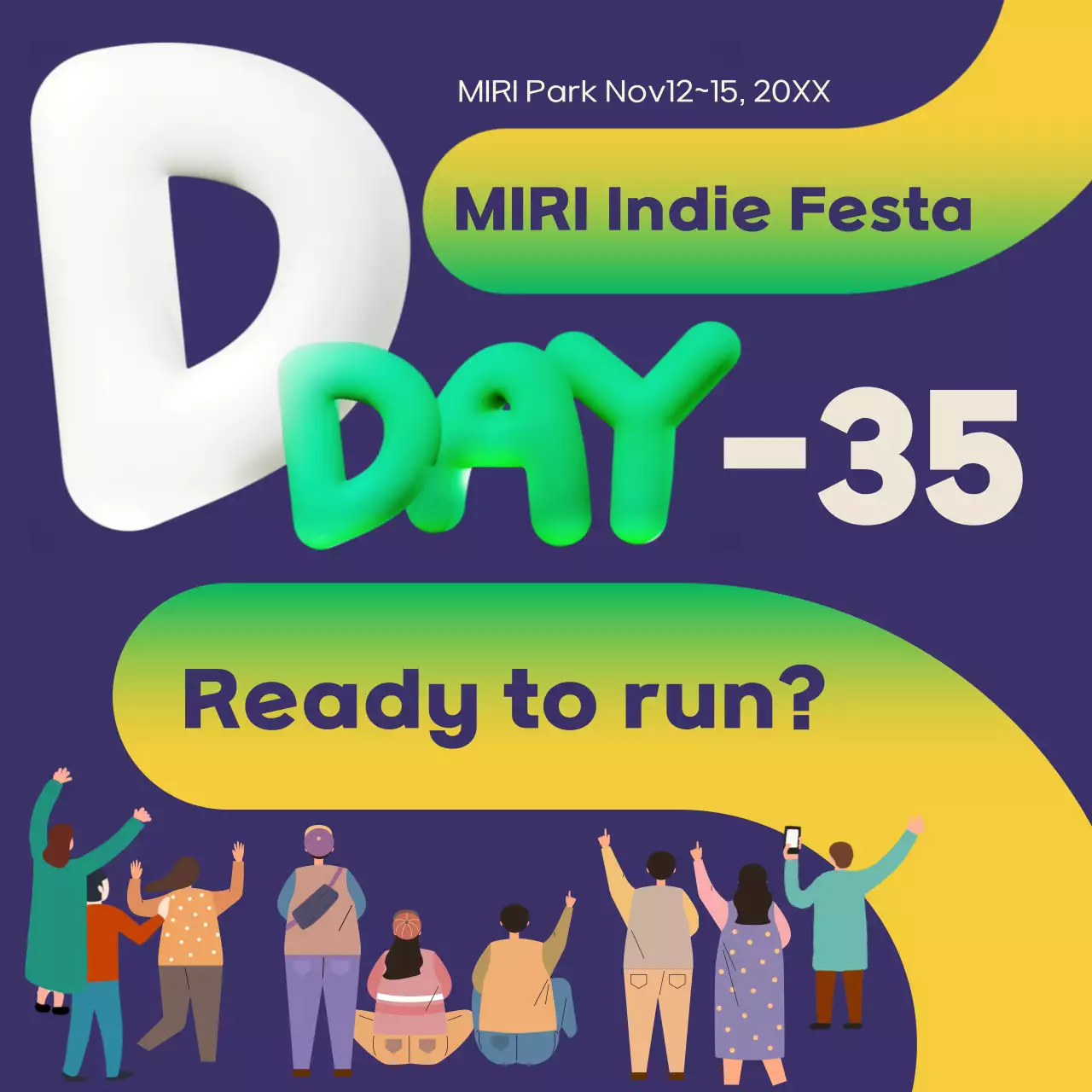 Purple Trendy Event Announcement Social Media Post