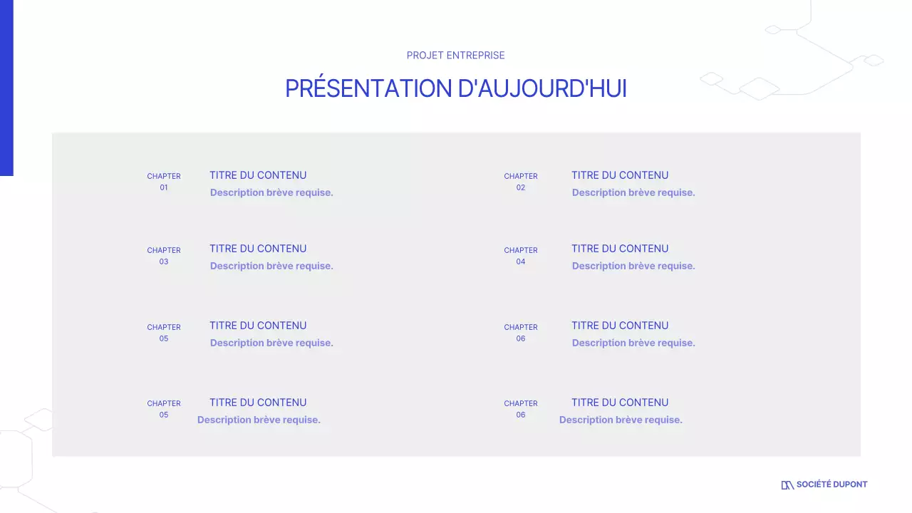 Le blanc et le bleu pour un look professionnel épuré