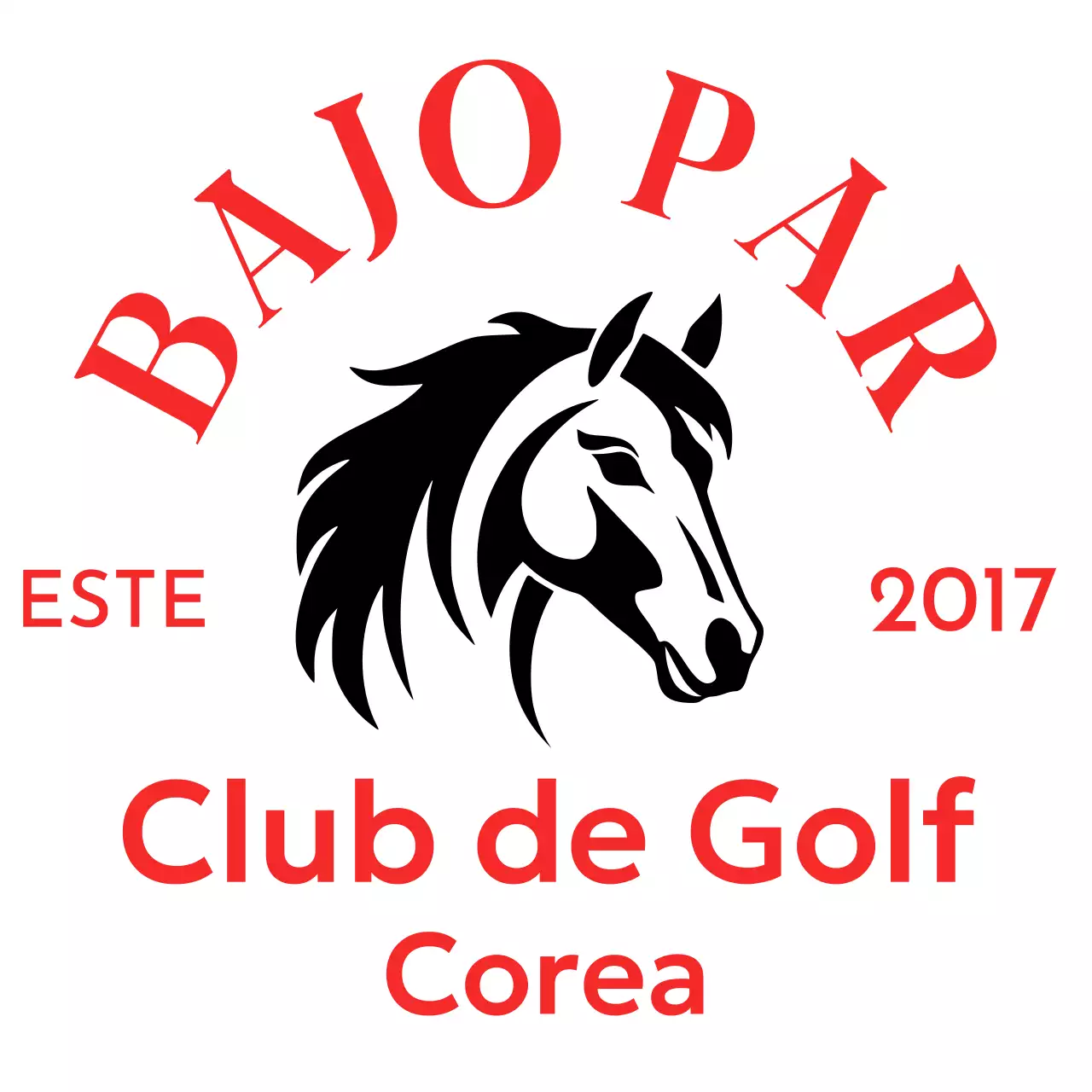 Un diseño atrevido y elegante de pelota de golf con detalles en rojo