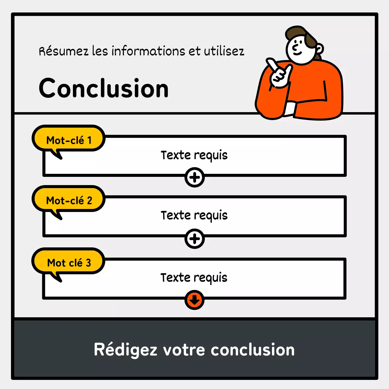 Illustration simple et mignonne avec des accents bleus, rouges et jaunes