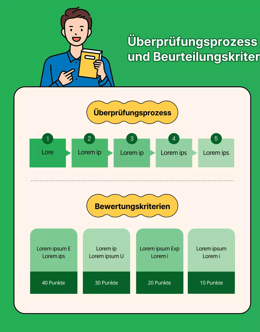 Wettbewerb für grüne und gelbe Buchillustrationen