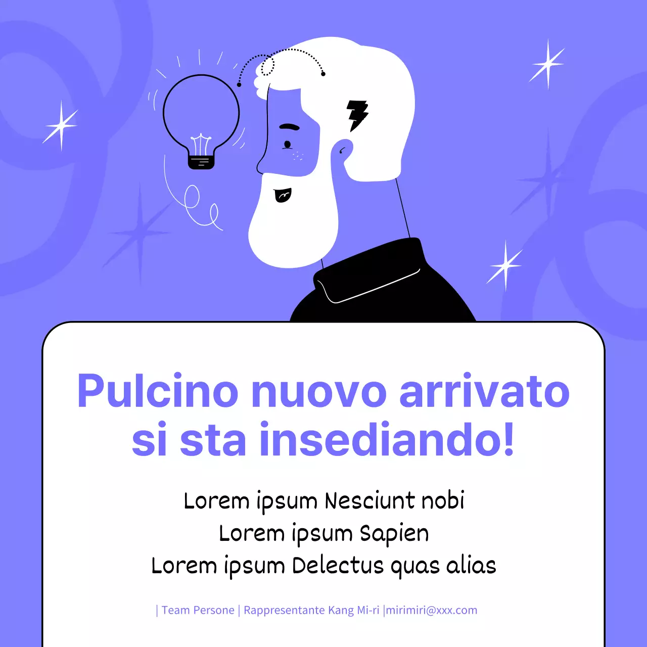 Un post di consigli per il lavoro ispirato alla pop-art e al color malva e nero