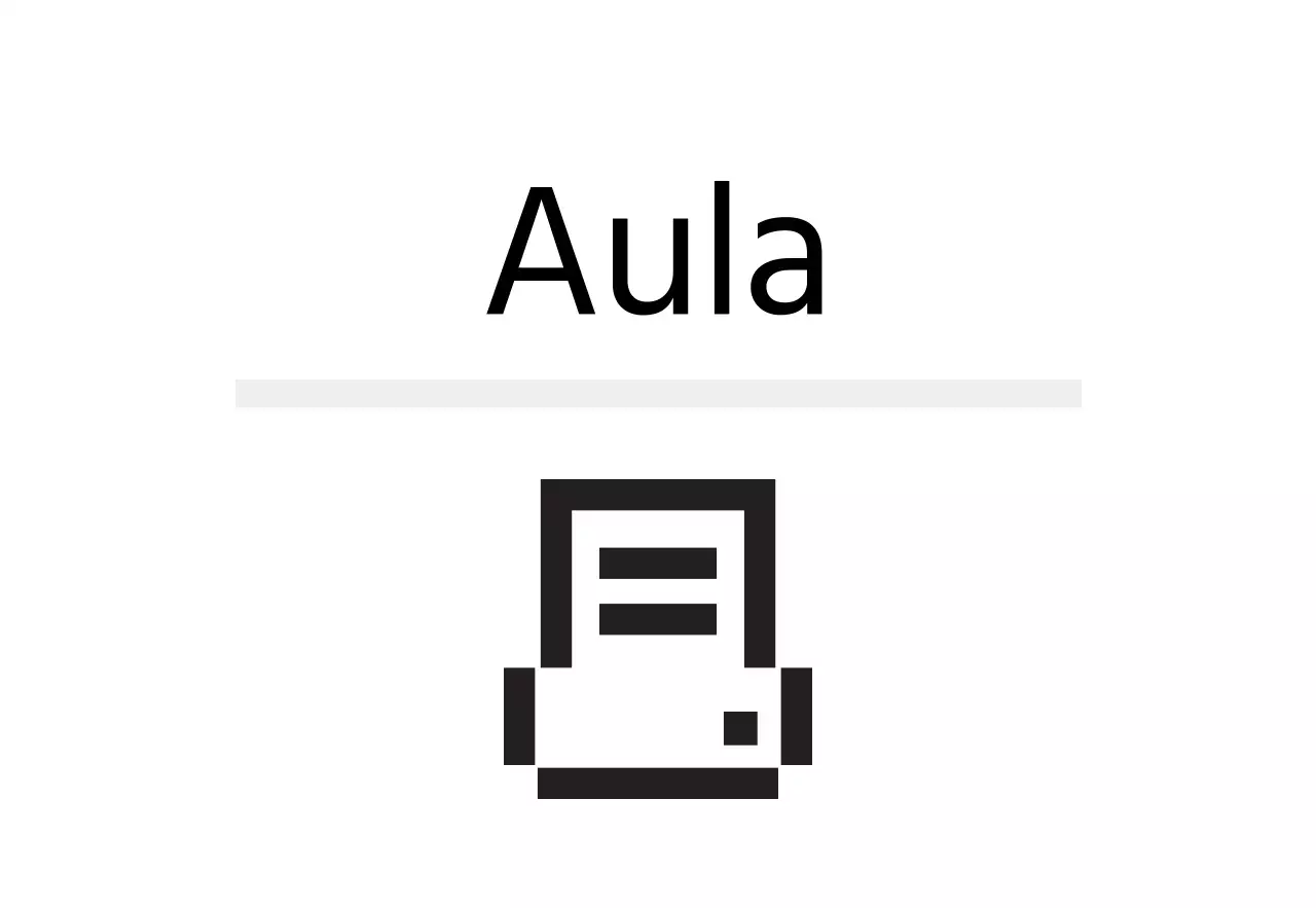 Segnaletica semplice con icone dall'aspetto digitale e testo segnaposto