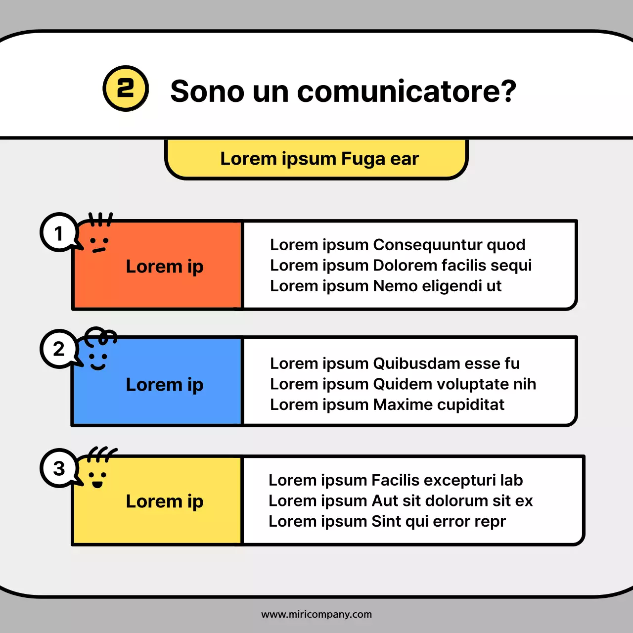 Simpatiche sagome di personaggi in arancione e blu: schede concettualiNews Kit