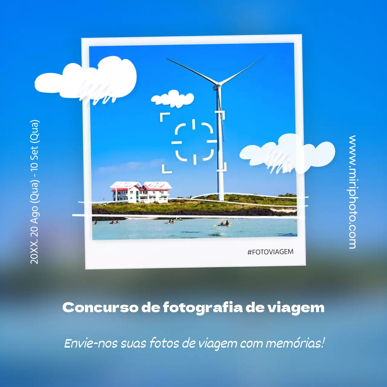 Promover o concurso de fotografia de viagens naturais da Blue