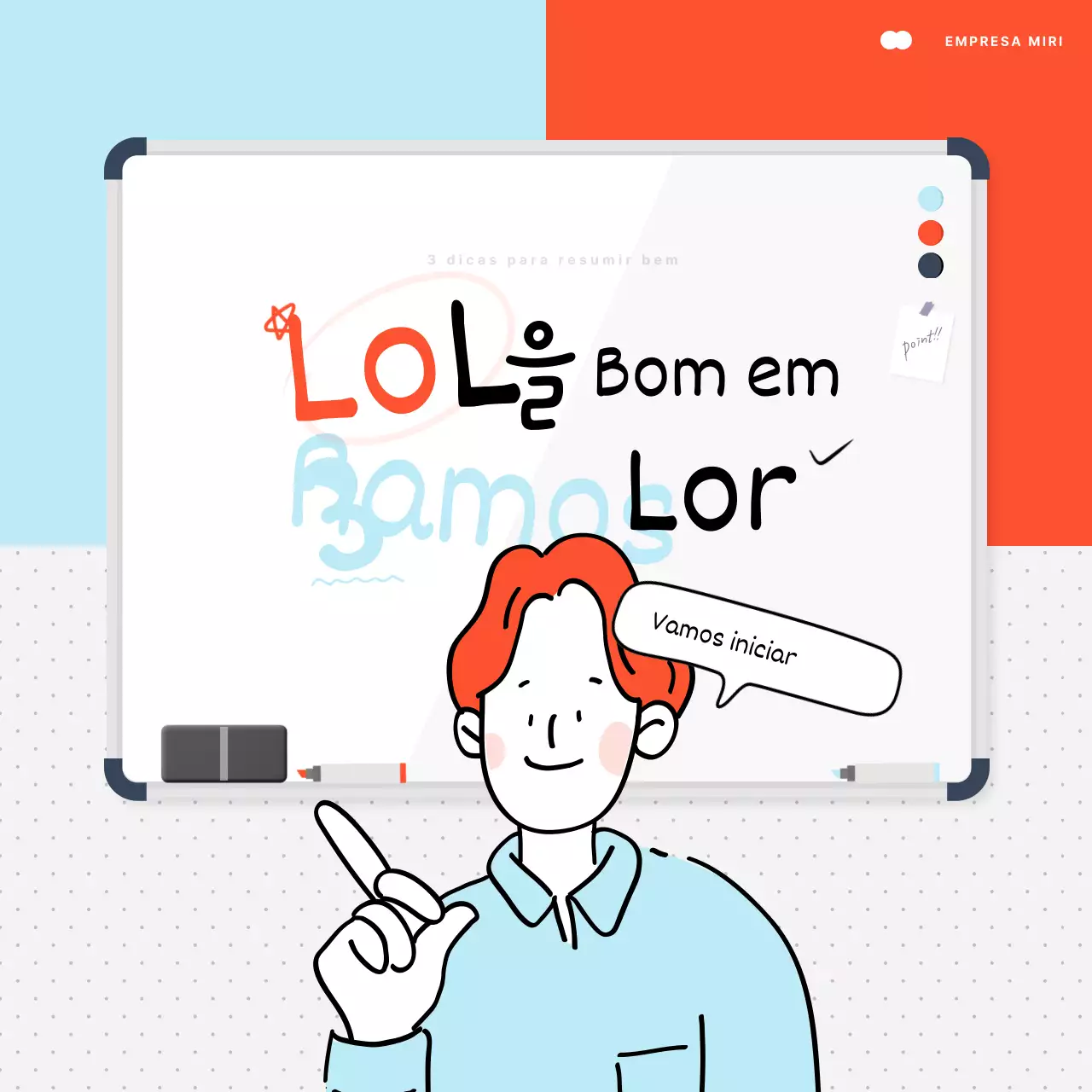 Explicar como fazer um resumo bonito em azul claro e branco