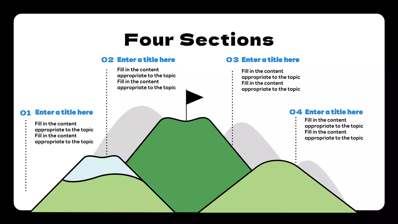 Blue and Black Simple Goals and Objectives plan proposal