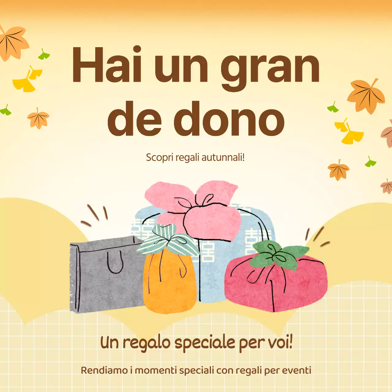 Evento orientale arancioneAnnuncio regalo