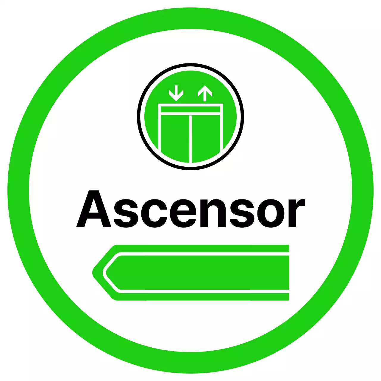 Para orientarse con sencillos pictogramas amarillos y verdes