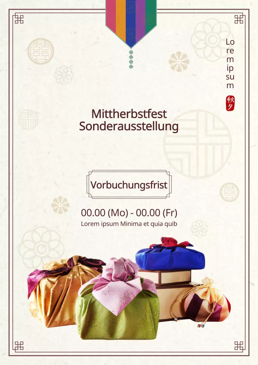 Ein klarer, traditioneller Blick auf das Chanukka-Fest, mit Illustrationen von Ornamenten und Fotos von Furoshiki.