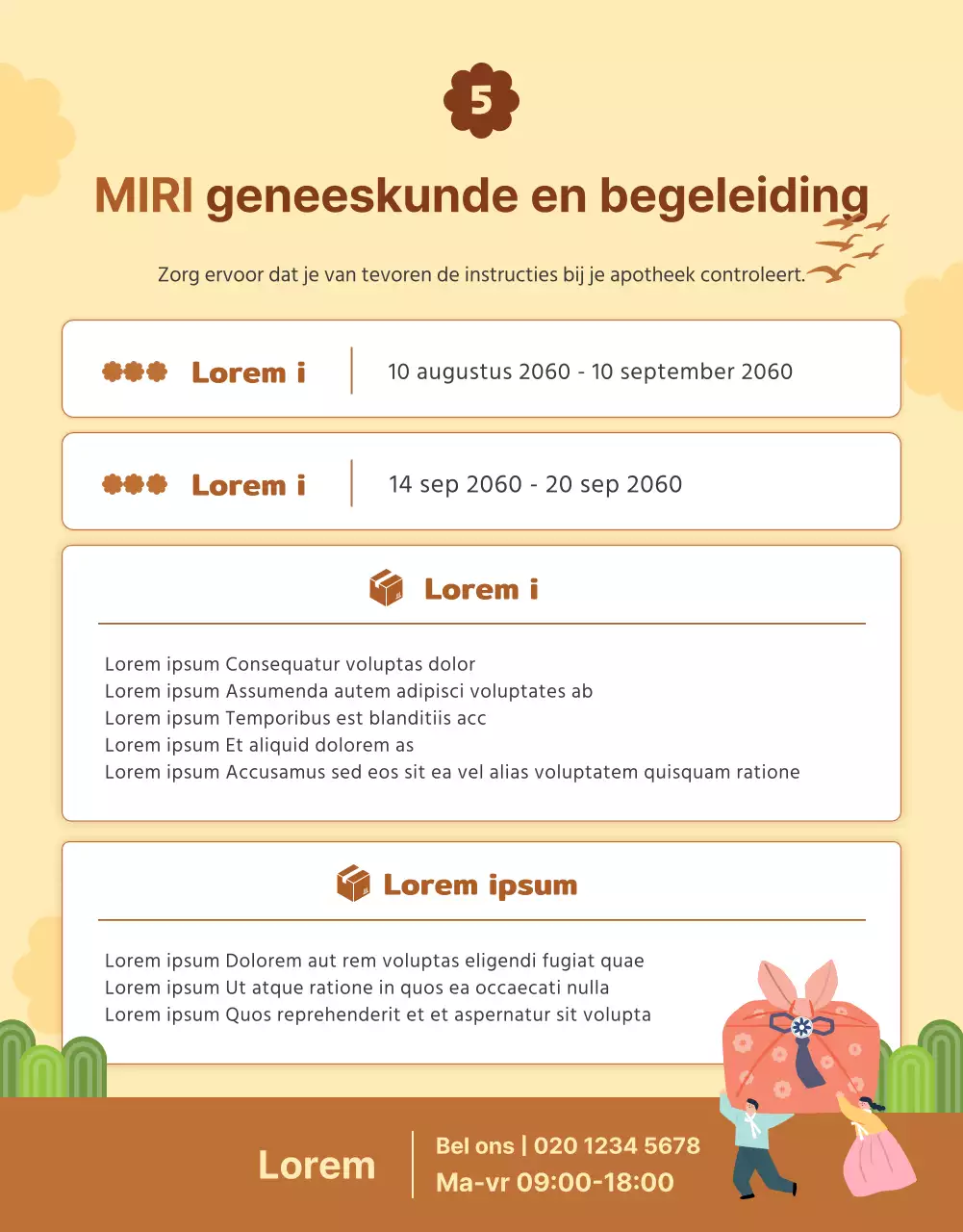 Informatie over Obon-cadeaus in leuke gele en bruine stijlen