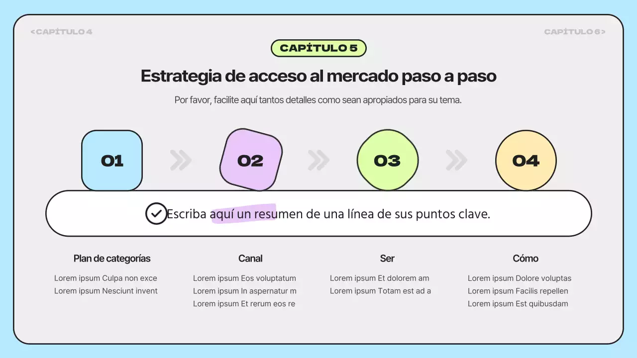 Informes de investigación de mercado sencillos y con los colores del arco iris