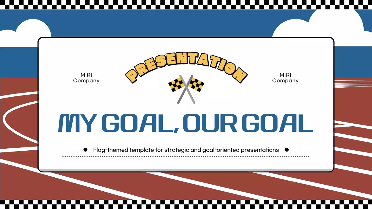 레드 레트로 골 프레젠테이션