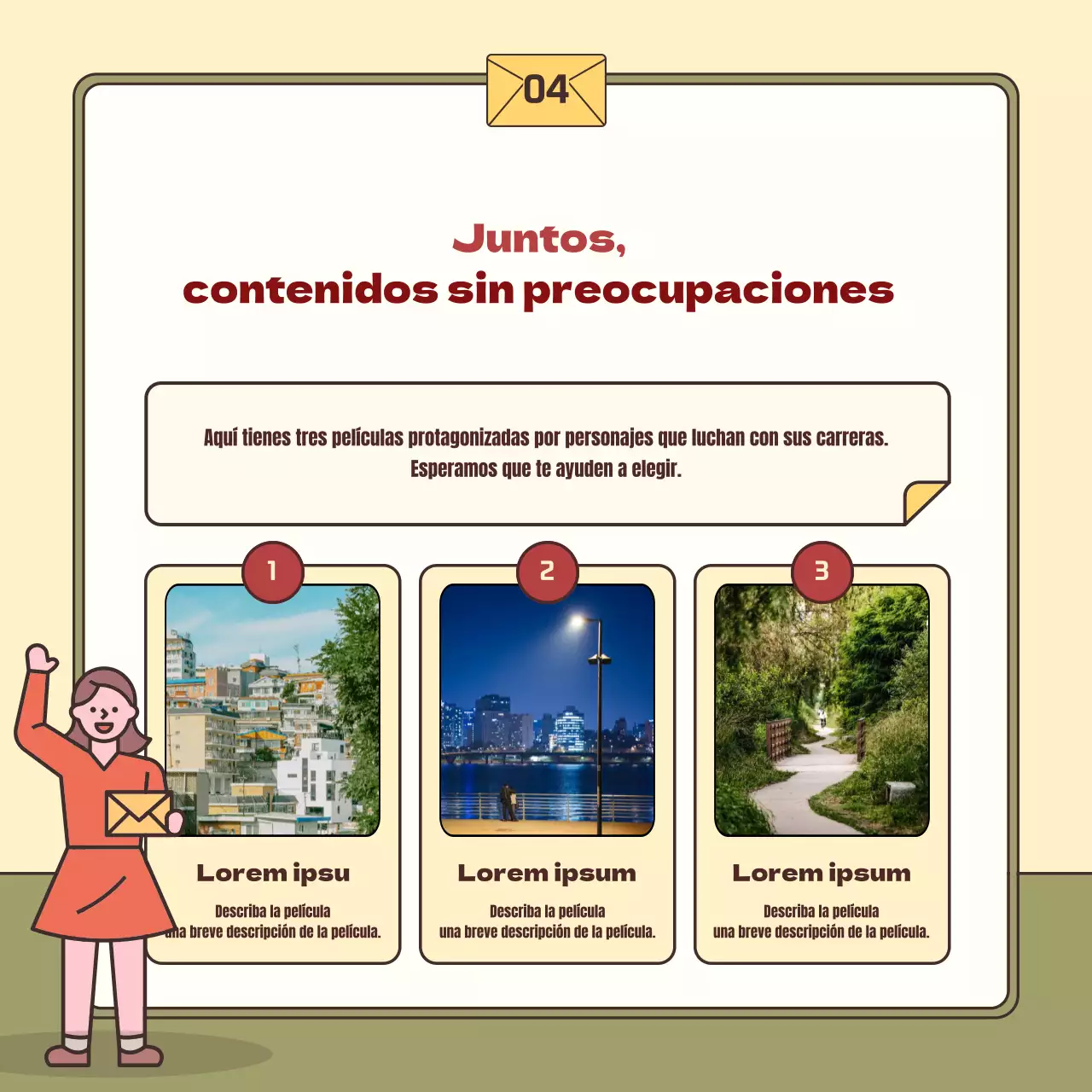 Un simple consejo de socorro amarillo y caqui