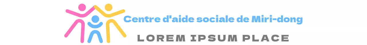 Logo du service public du centre d'aide sociale avec illustration de la famille