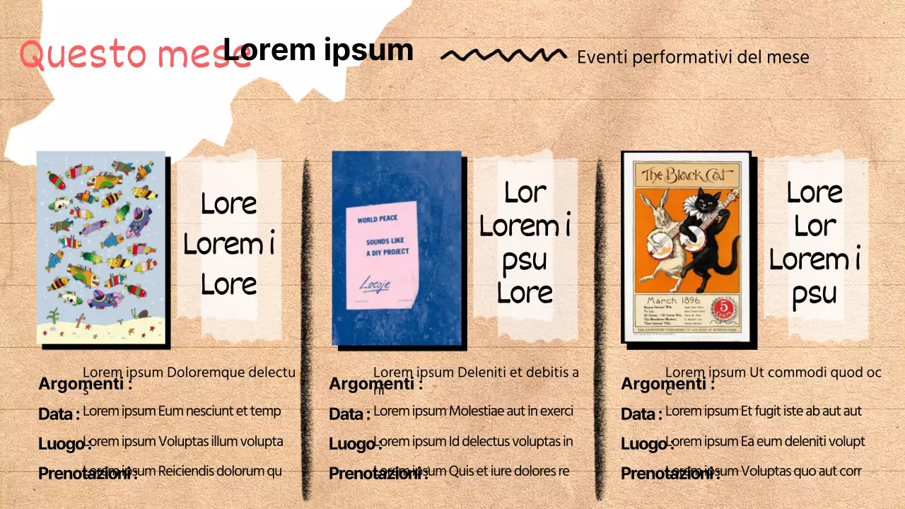 Una guida ai quartieri di tendenza su sfondo beige