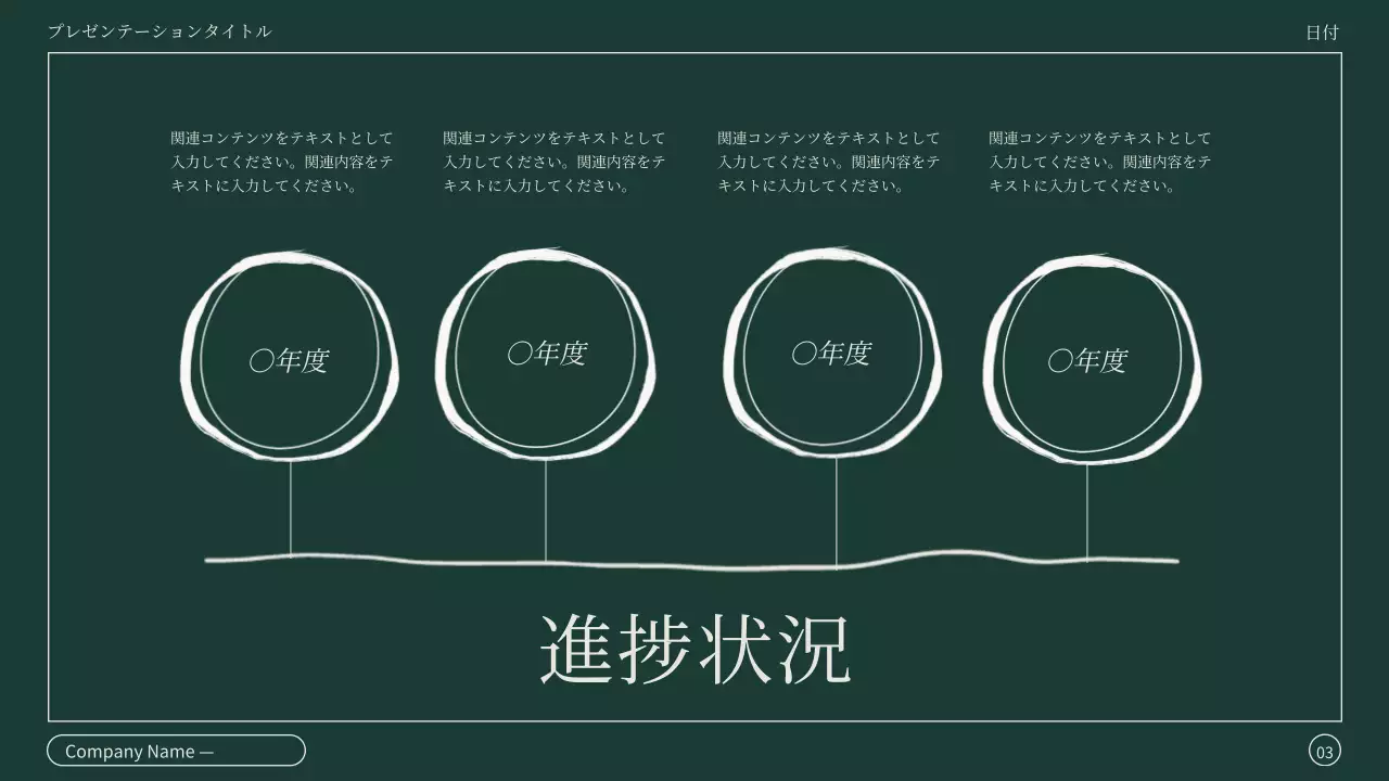 緑 シンプル 研修 プレゼンテーション