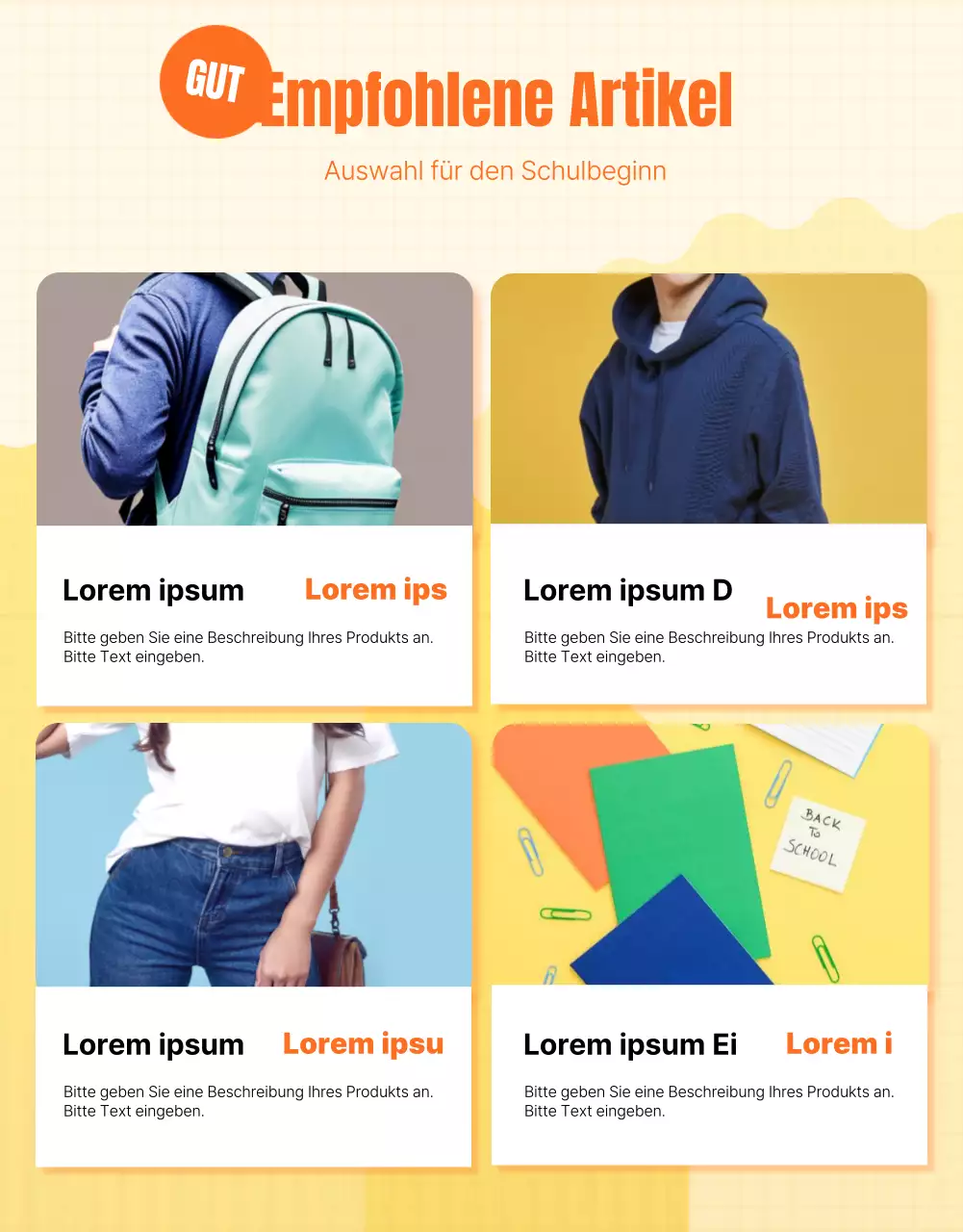 Accessoires für den Schulanfang mit grüner Kreidetafel als Hintergrund