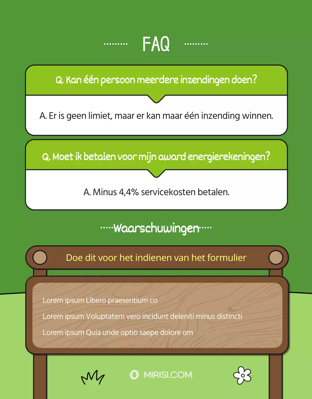 Groen Natuurlijk Vlakke Illustratiestijl Natuur Milieu Liefde Fotowedstrijd