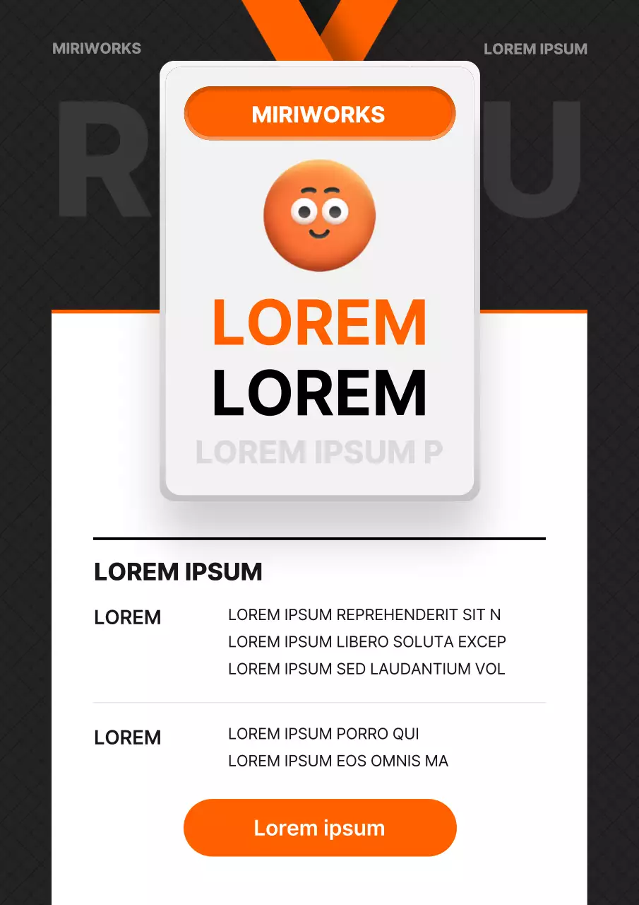 Des offres d'emploi modernes en noir et orange