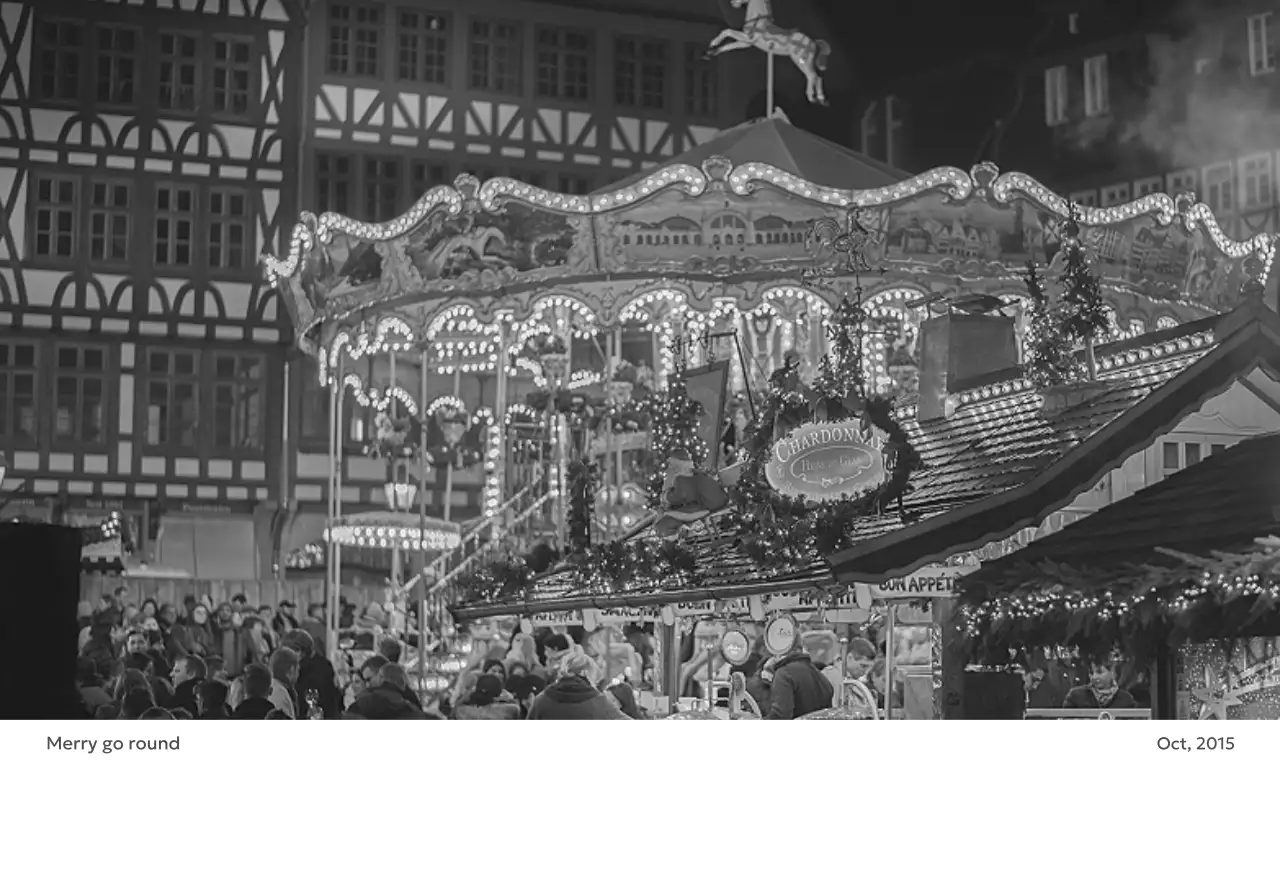 すっきりとした都会的な雰囲気のフォトカレンダー