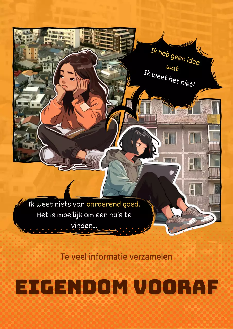 Trendy advertenties in oranje