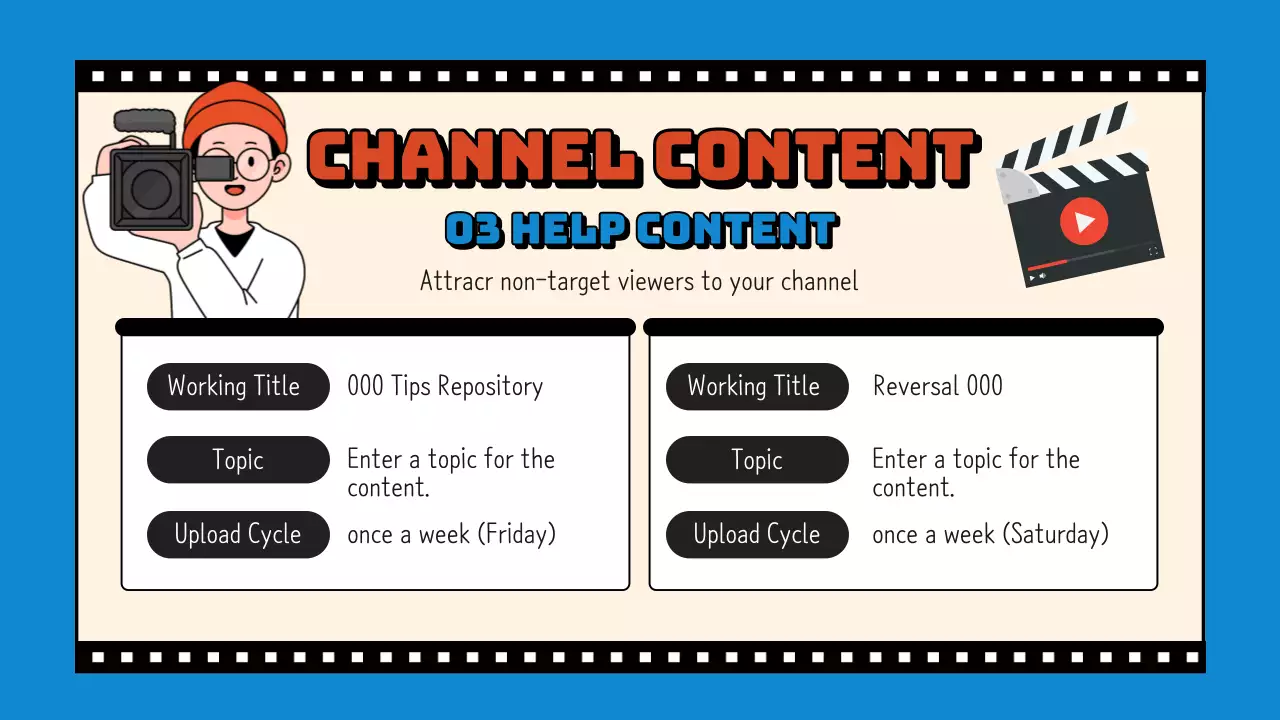 Blue Retro Video Guide Presentation