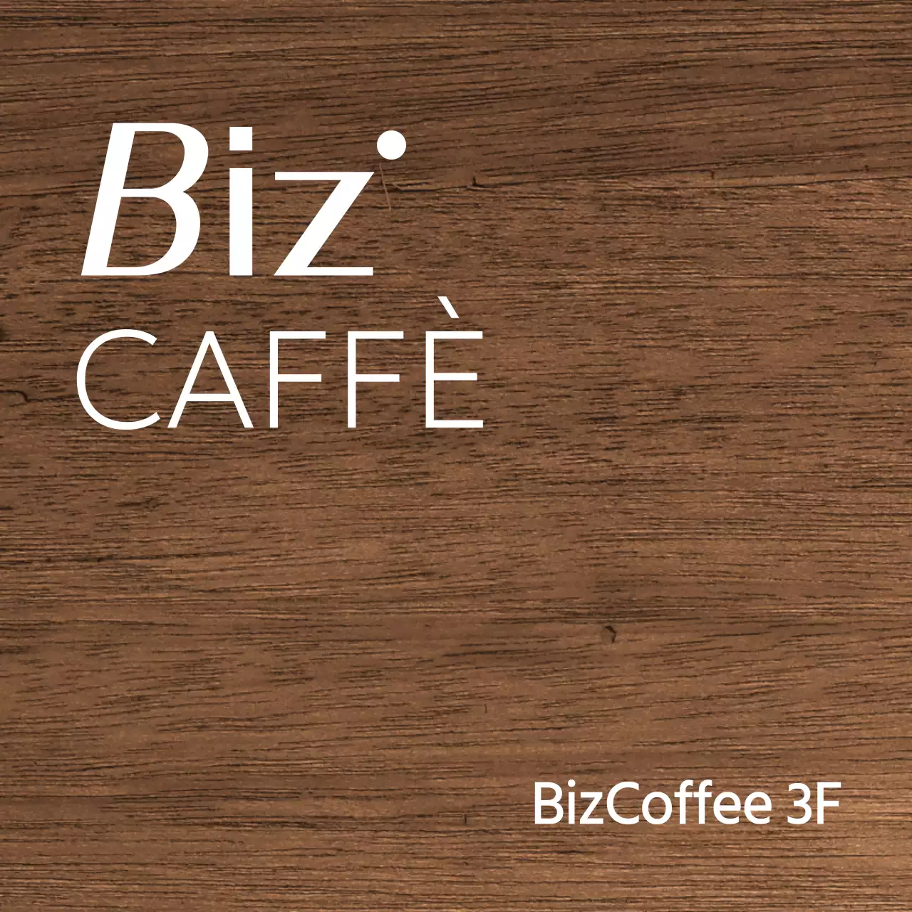 Una semplice targa in legno con perline per il caffè, con un testo e forme illustrate relative al caffè