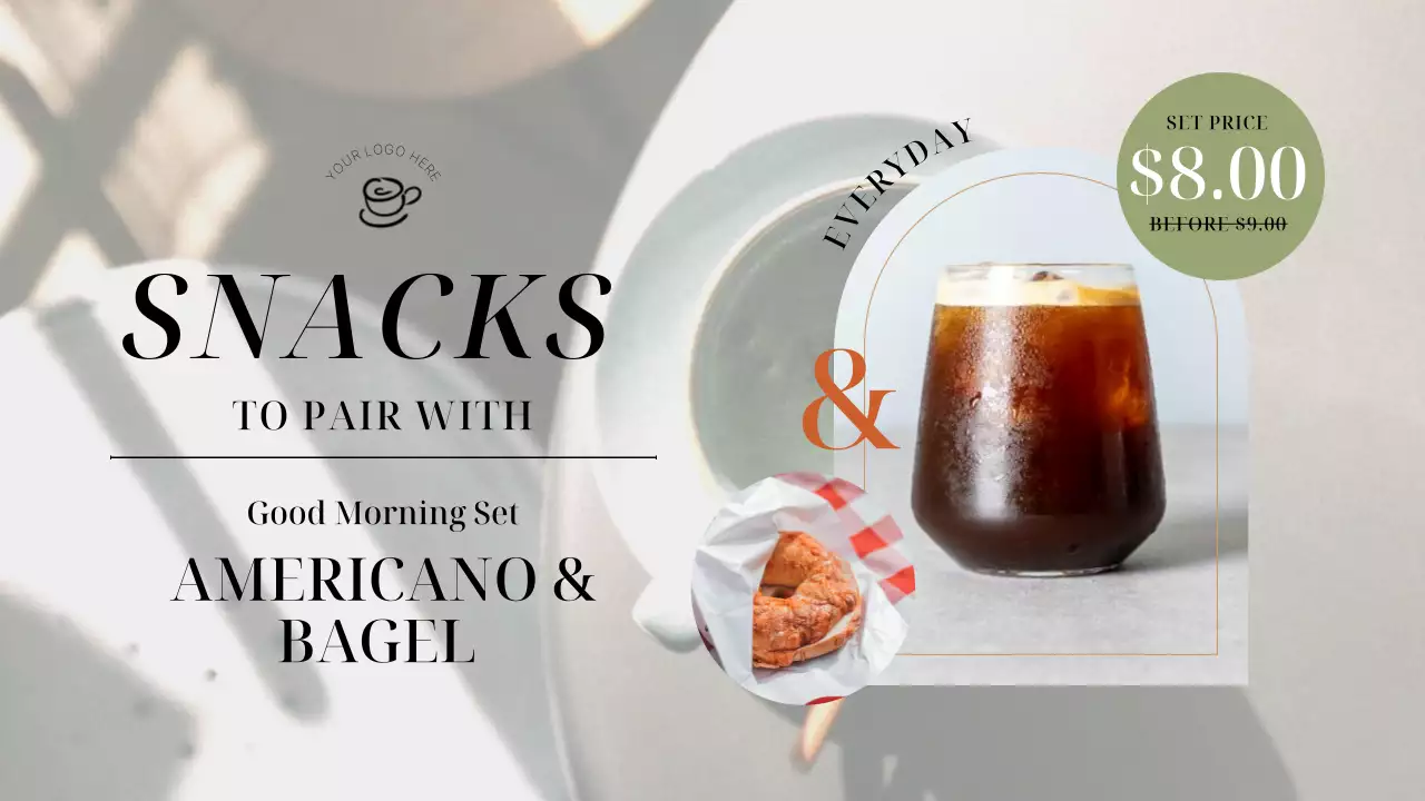 Green and Orange Elegant Shop advertising Planner