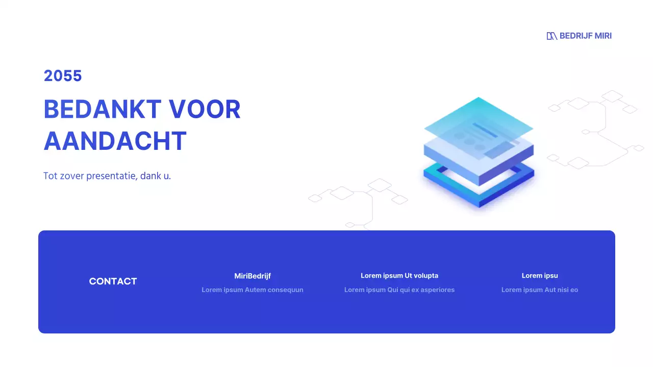 Wit en blauw voor een strakke zakelijke look