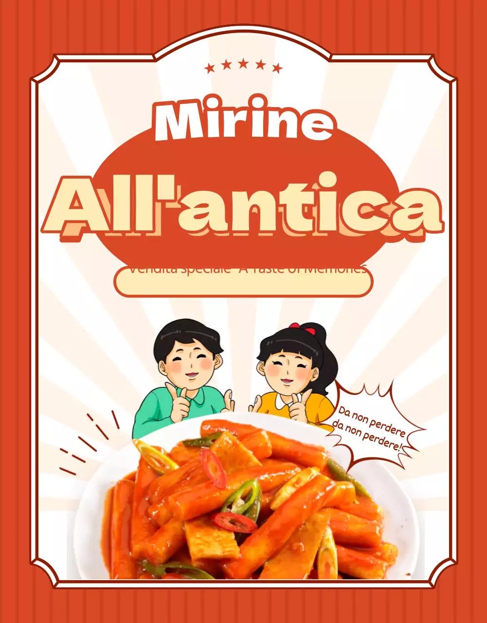 Promuovere un look rosso e retrò