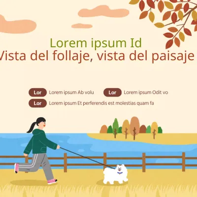 Promociona el evento con una ilustración marrón y andante