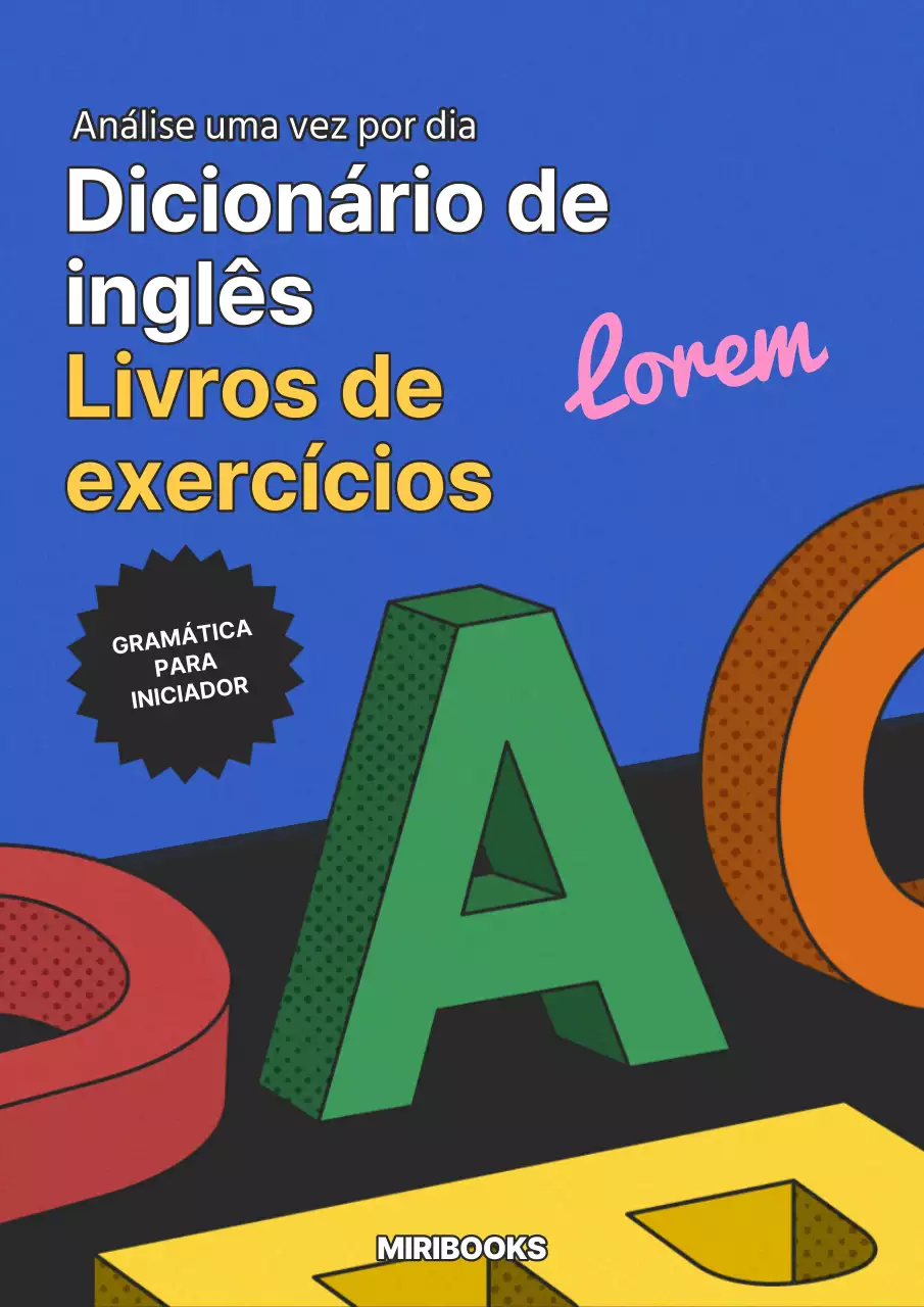 Capa azul e retro do livro de gramática inglesa
