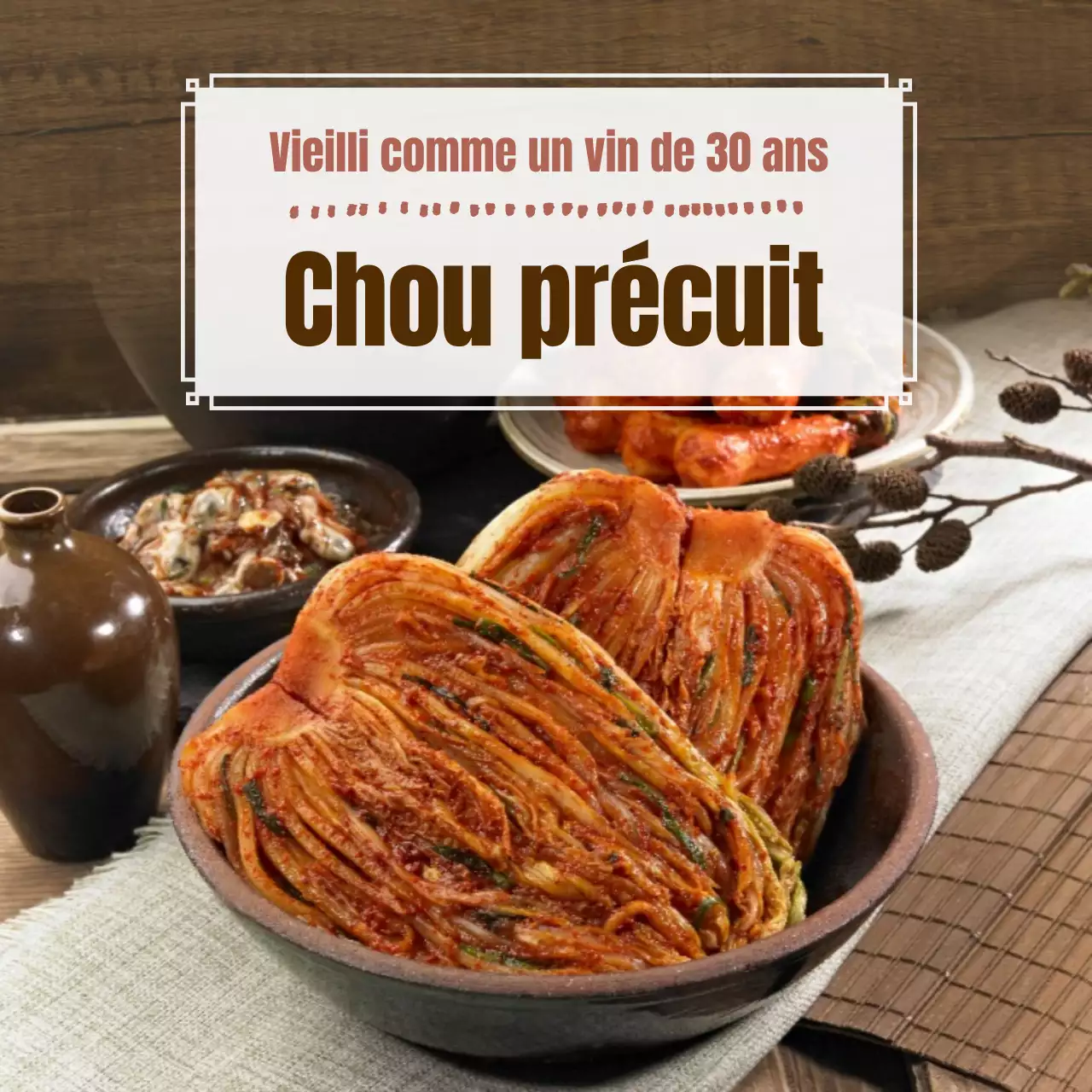 Chou marron mariné à l'ancienne