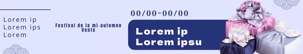 Bannière des soldes d'hiver avec texte bleu marine sur fond violet