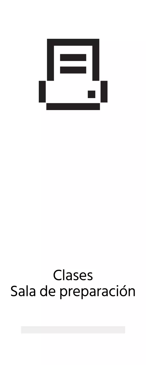 Señalización sencilla con iconos de aspecto digital y texto de reserva