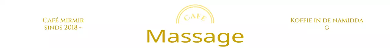 Emotioneel café-logo met lijnen