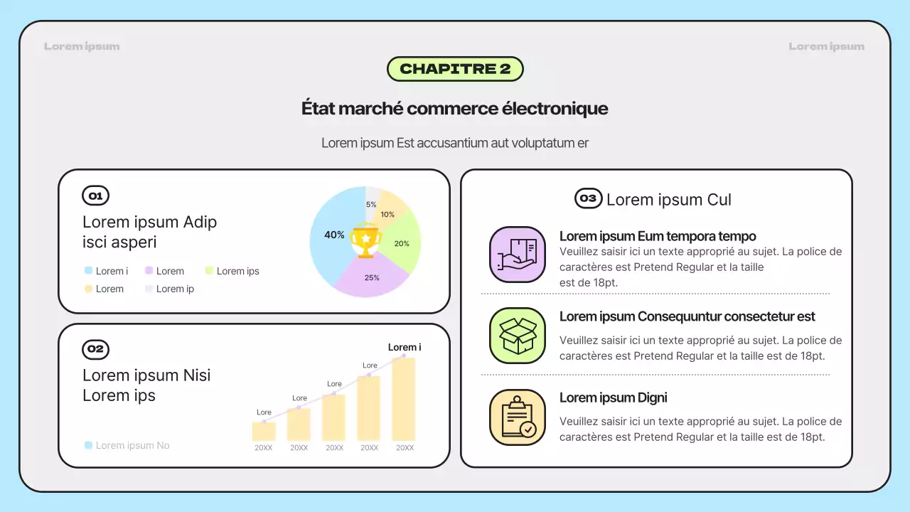 Des rapports d'étude de marché simples, aux couleurs de l'arc-en-ciel