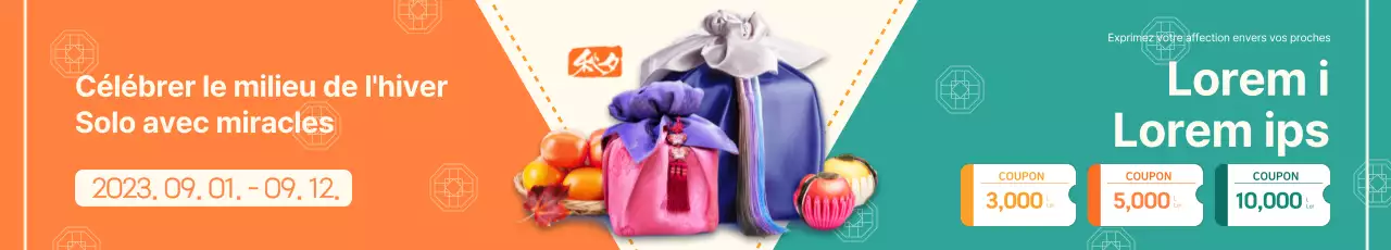 Pré-réservez votre coffret cadeau Chuseok avec un concept lumineux et joyeux