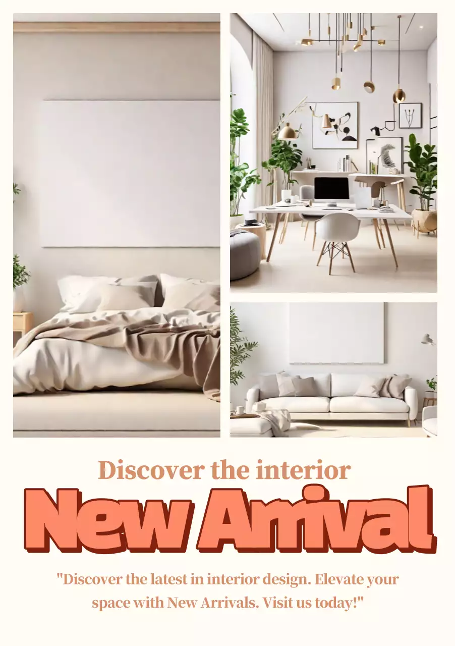 미니멀리스트 테마의 미니멀리스트 프로모션 인테리어 템플릿