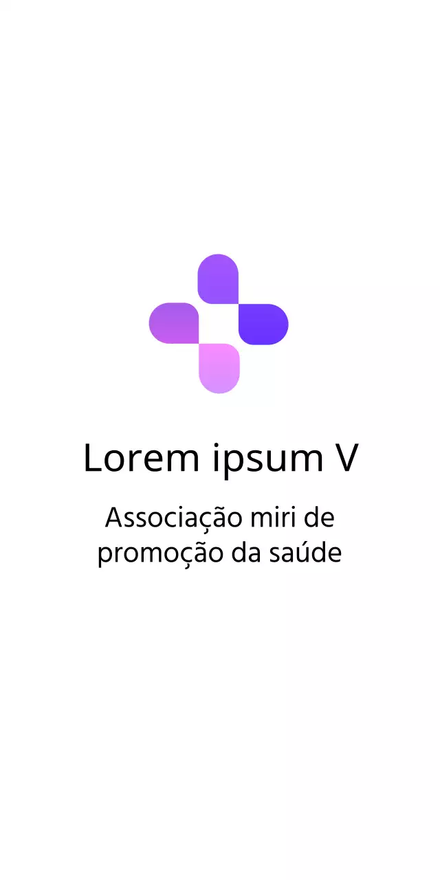 Associação de saúde suave e delicada com ilustrações cor-de-rosa e roxas