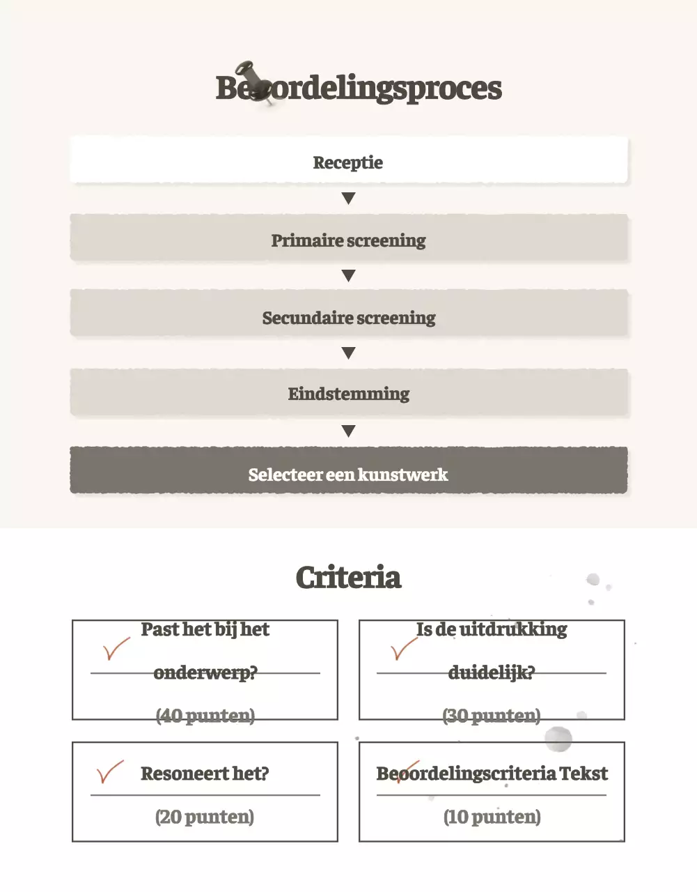 Aankondiging van een wedstrijd voor een vintage en eenvoudige stijl literaire liefdesslogan in beige en bruin.