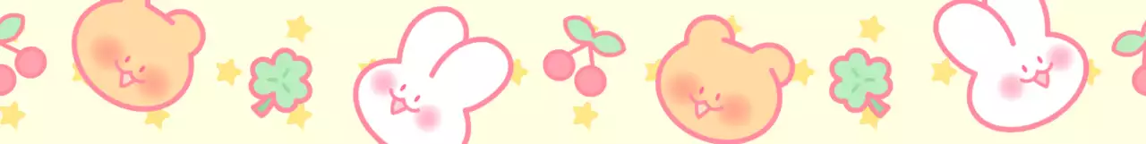 Articles à motifs avec de jolies illustrations d'écureuils et de lapins jaunes.